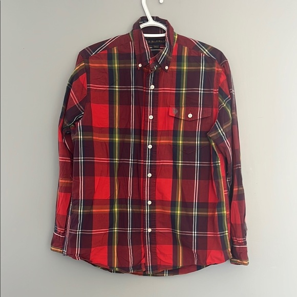 U.S Polo ASSN. Men's Red Plaid Shirt - Picture 1 of 8